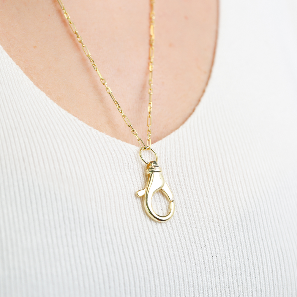 Parrot Lock Shape Design Turkish Wholesale Handmade 925 Silver Sterling Necklace