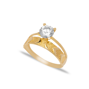 Wholesale Turkey Solitaire Engagement Ring for Women 925 Sterling Wholesale Silver Jewelry