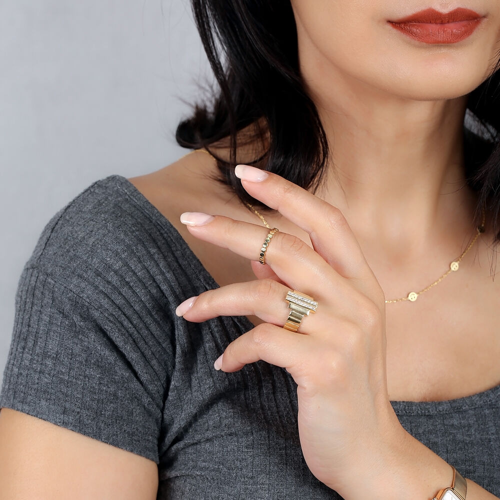 Minimalist Round Shape Women Plain Ring Turkish Handcraft Wholesale 925 Sterling Silver Jewelry