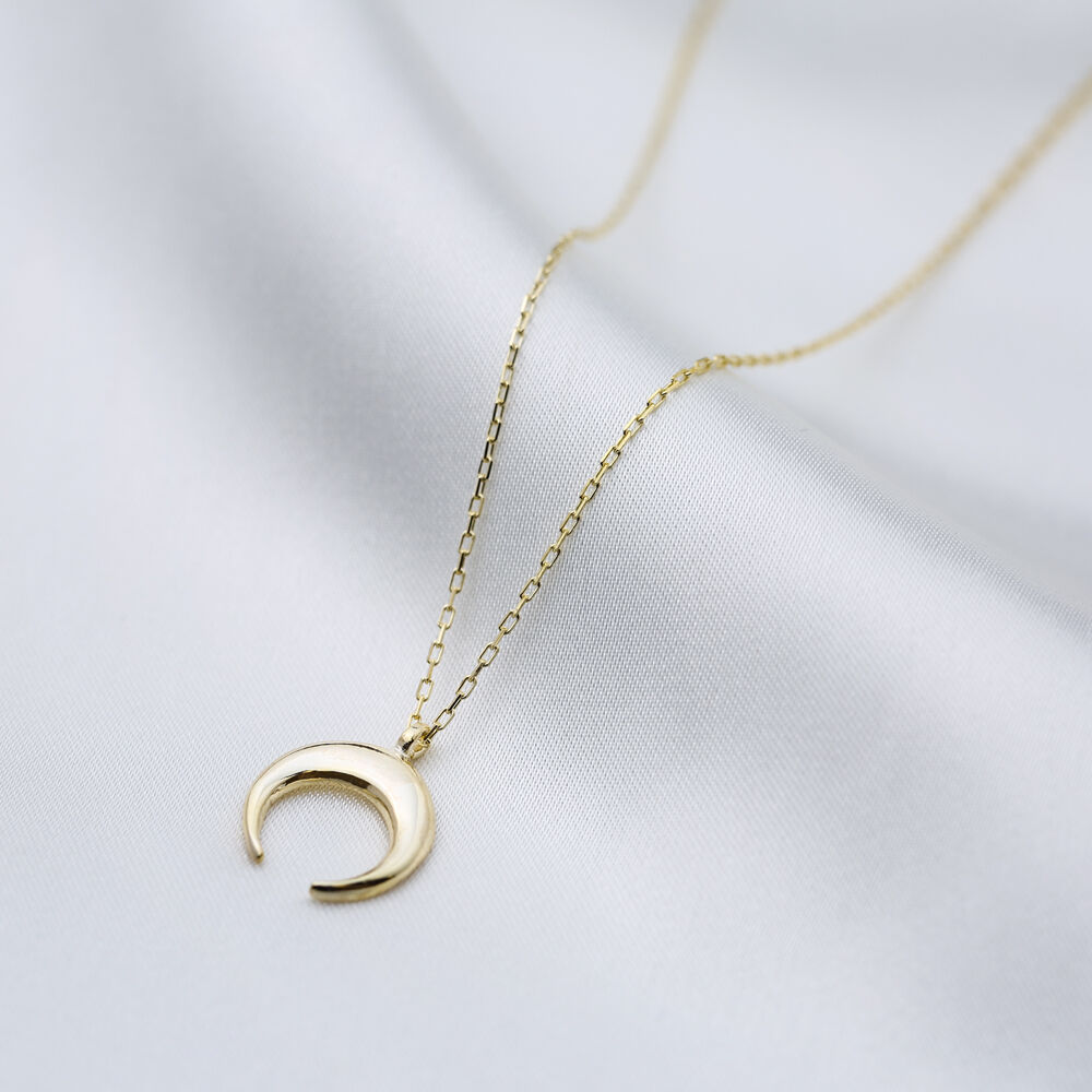 Silver Minimal Horn Design Pendant Wholesale 925 Sterling Silver Jewelry