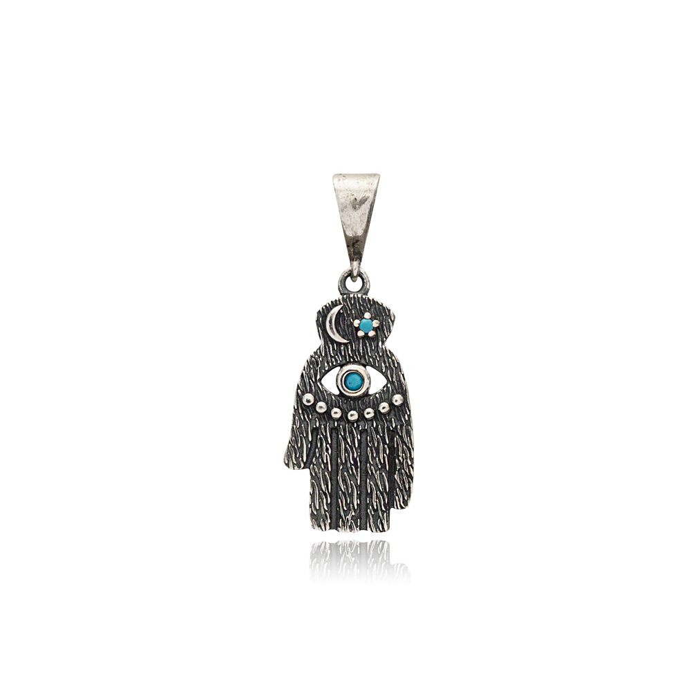 Hamsa Evil Eye Oxidized Charm Wholesale Handcrafted Jewelry