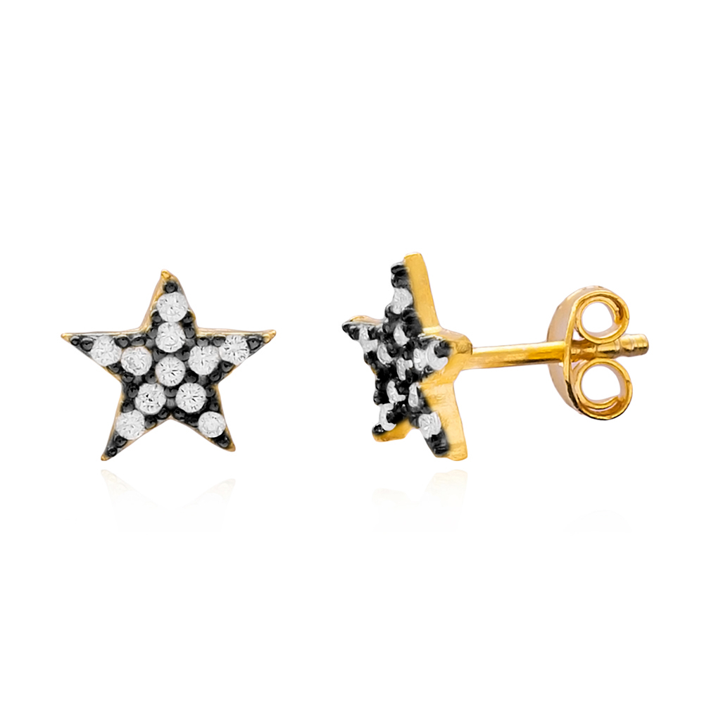 Star Cute Stud Earrings Wholesale Handcrafted 925 Sterling Silver Jewelry