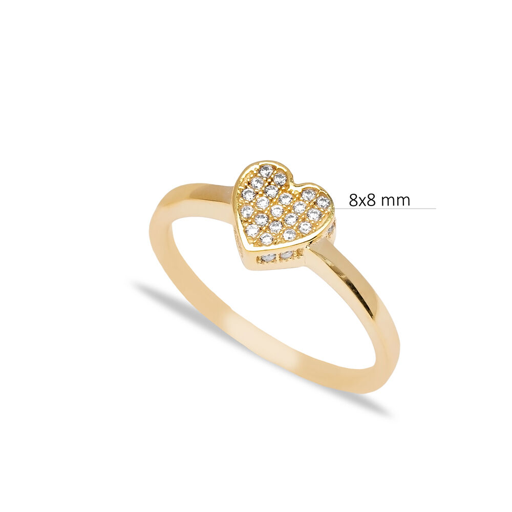 Cute Heart Shape Wholesale 925 Sterling Silver Jewelry Ring