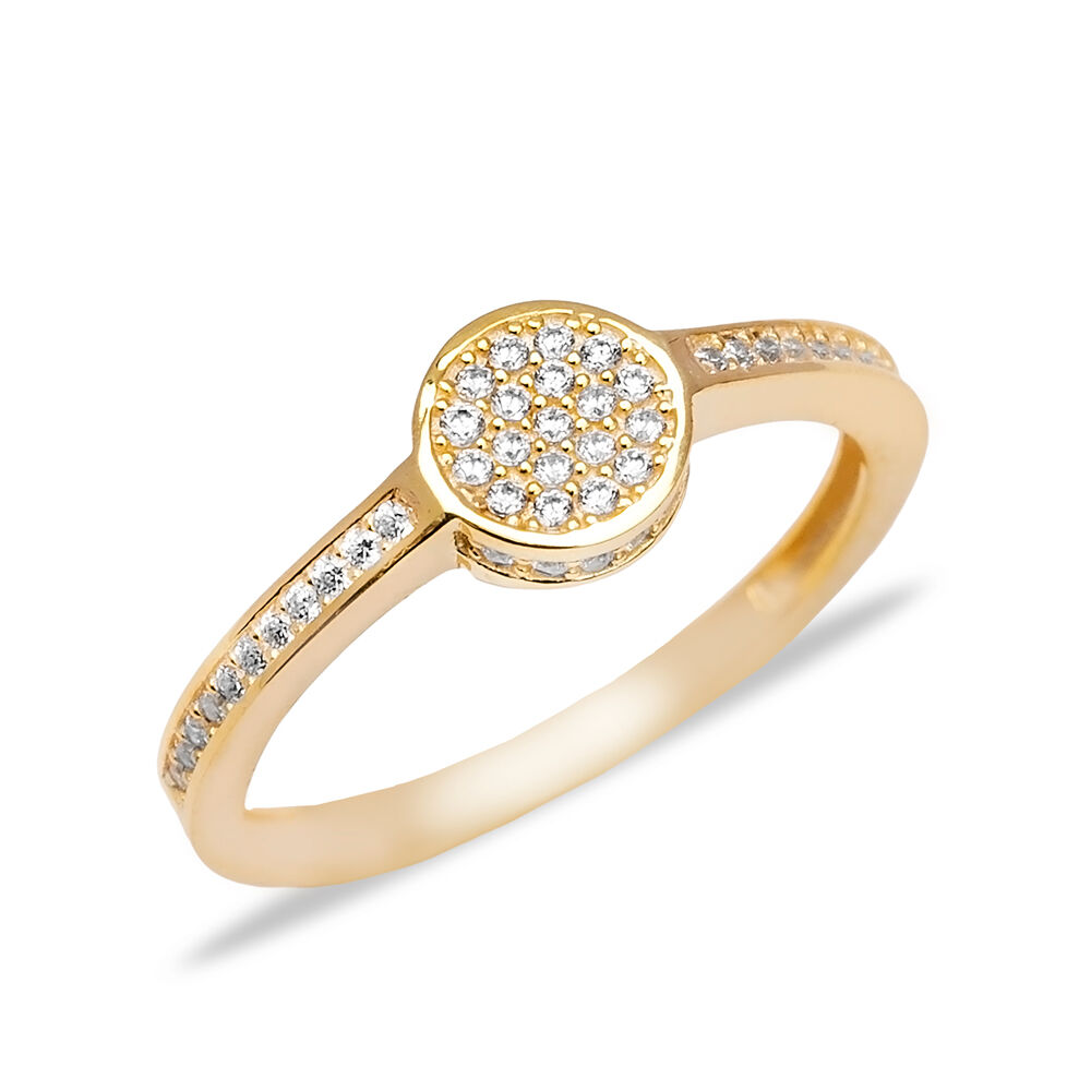 Elegant Round Shape Wholesale 925 Silver Jewelry Ring
