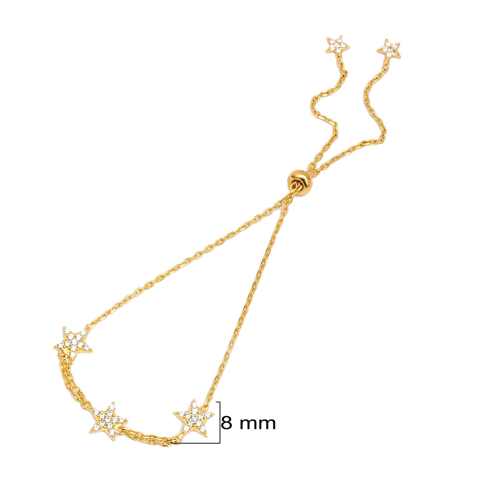 Minimalist Star Adjustable Bracelet Wholesale Silver Jewelry