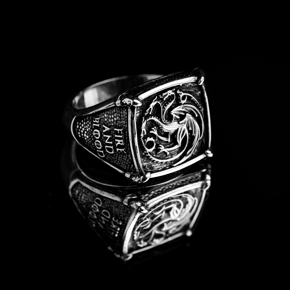House of Dragon Design Wholesale 925 Silver Men Rings