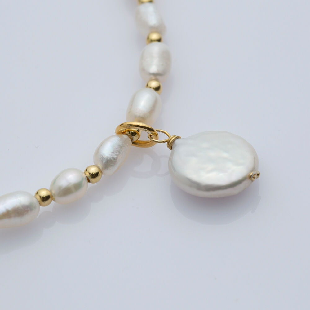 Elegant Natural Pearl 925 Wholesale Silver Jewelry Necklace