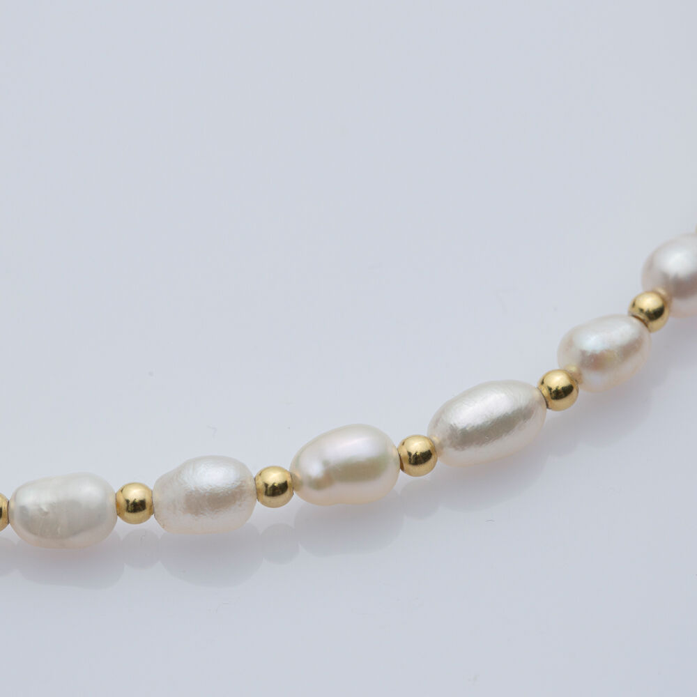 Popular Natural Pearl Handcrafted Silver Jewelry Necklace