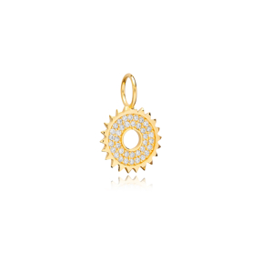 Sun Design Charm Pendant Wholesale Turkish Silver Jewelry