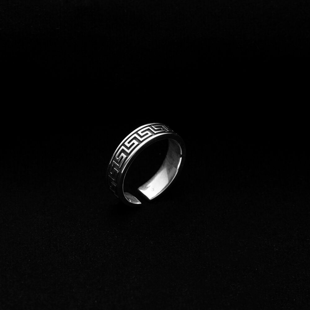 Greek Symbol Men Ring Collection Wholesale Silver Jewelry