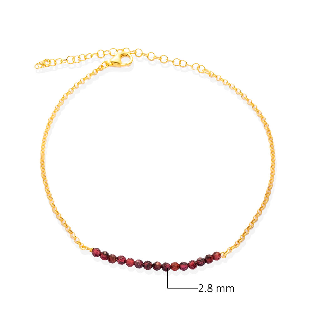 Minimalist Beads 925 Sterling Silver Anklet Wholesale Jewelry