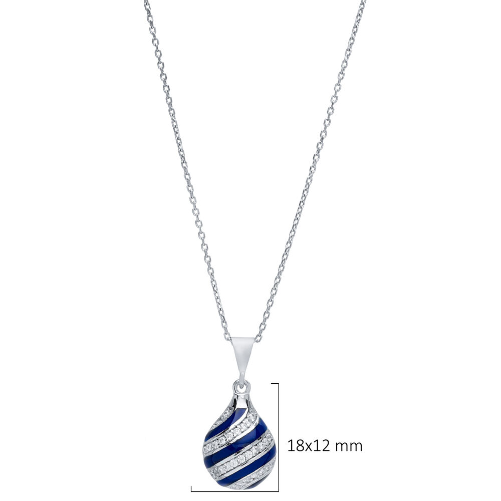 Enamel Drop Charm Wholesale Silver Charm Necklace Pendant