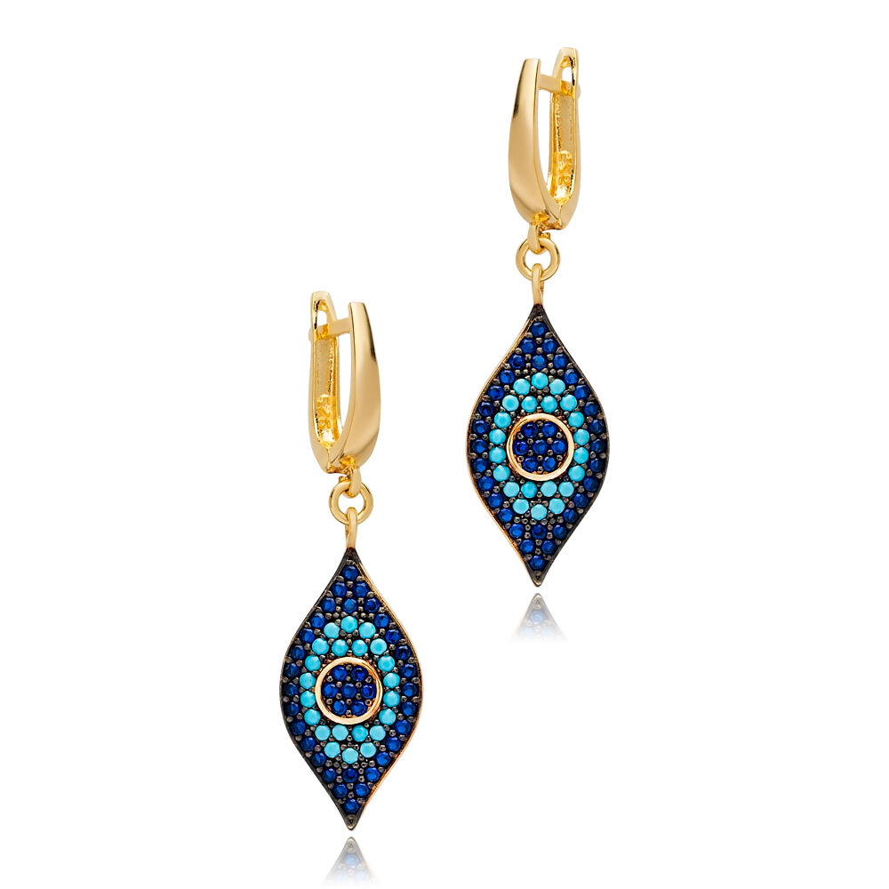 Evil Eye Earrings Turkish Wholesale 925 Sterling Silver Earring