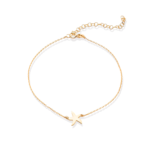 Starfish Design Plain Wholesale Silver Anklet Foot Bracelet