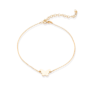 Butterfly Design Plain Wholesale Silver Anklet Foot Bracelet