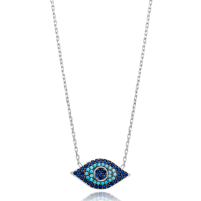 Evil Eye Pendant Turkish Wholesale Sterling Silver Jewelry