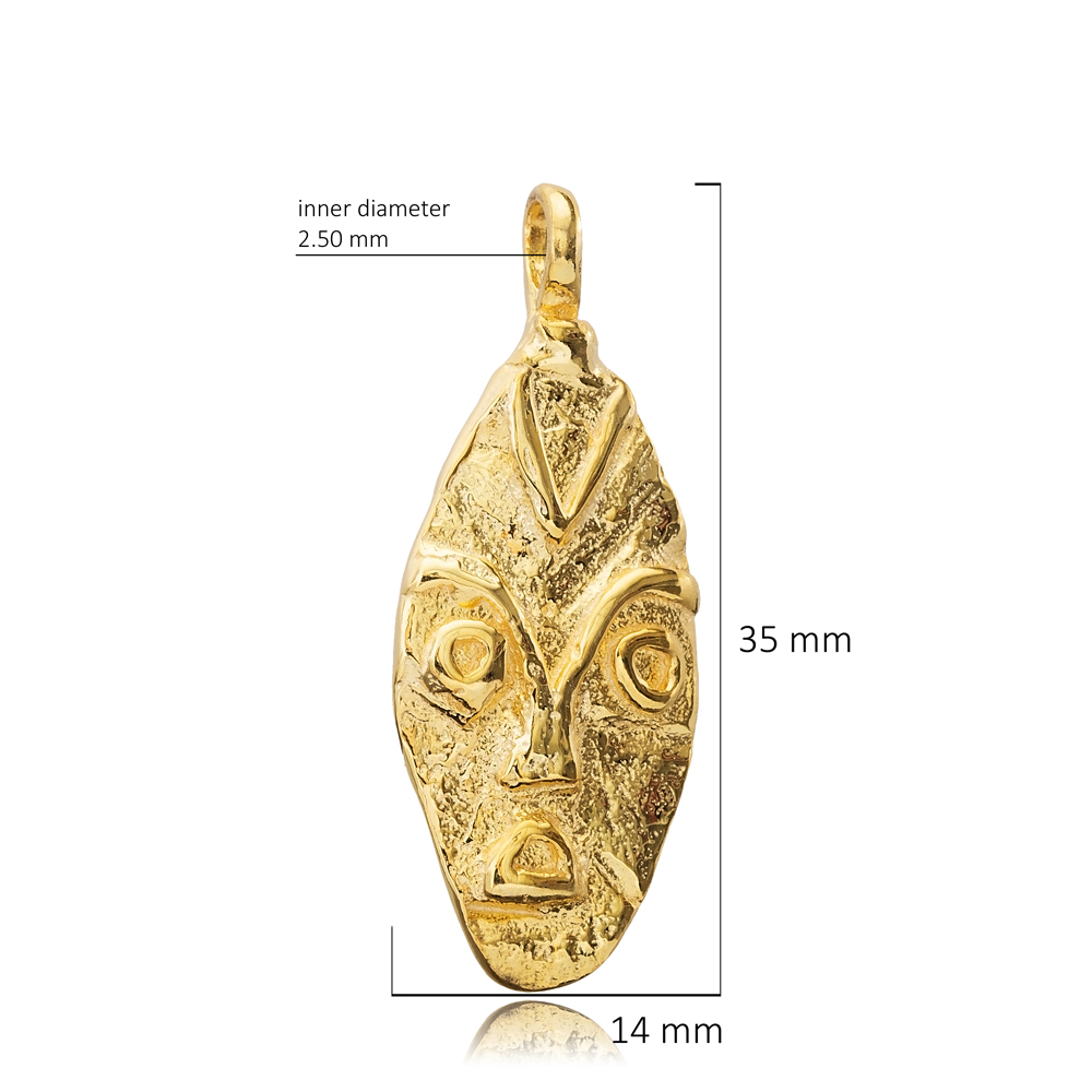 Unique Design Gold Plated Silver Charm Pendant