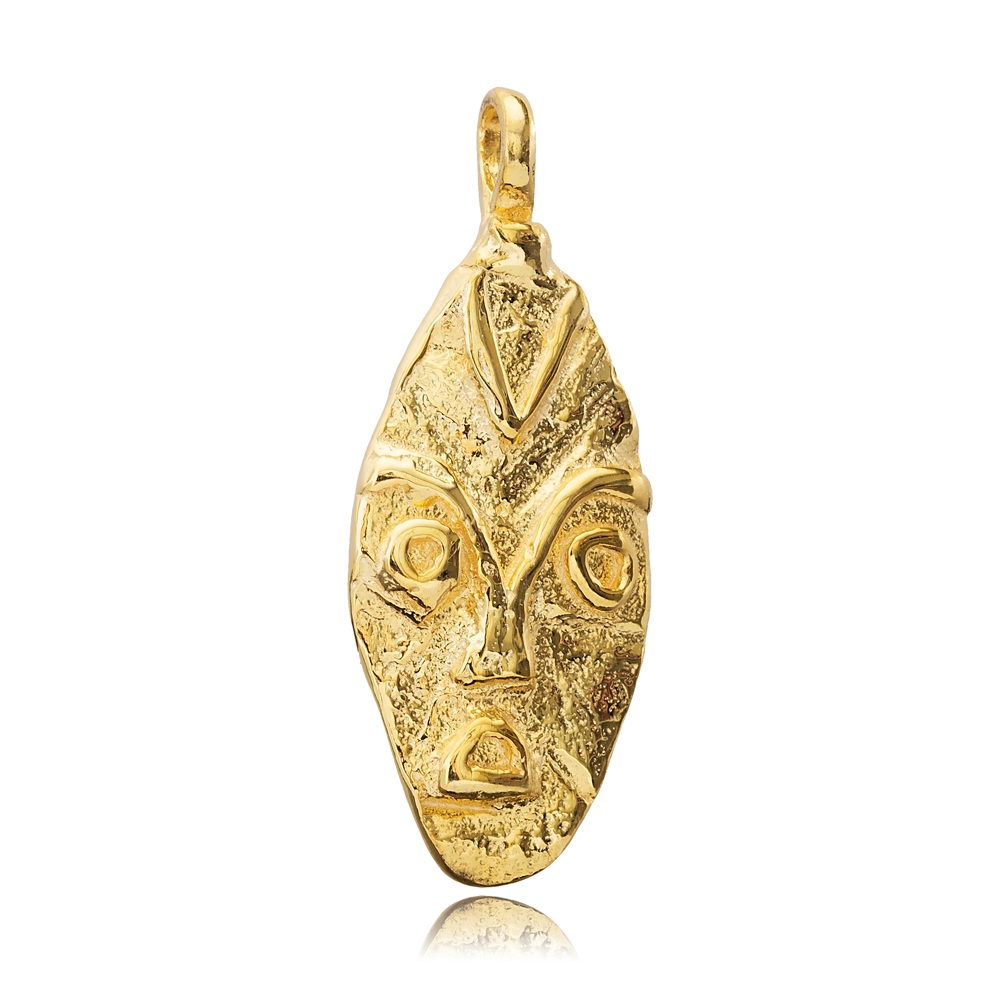 Unique Design Gold Plated Silver Charm Pendant