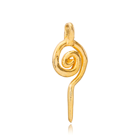 Spiral Symbol Pendant Turkish Wholesale Silver Charm