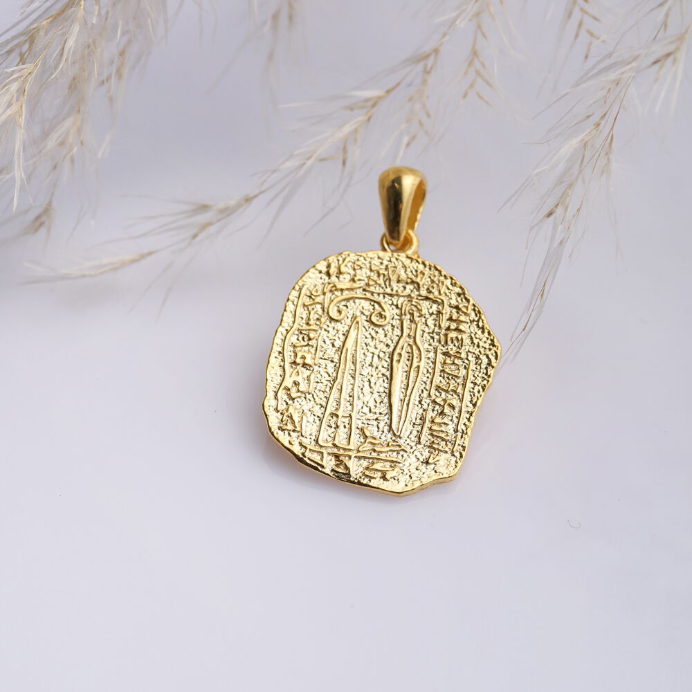 Hieroglyph Silver Pendant necklace Charm