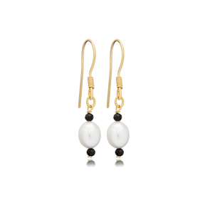 Pearl Design Wholesale 925 Sterling Silver Hook Earrings