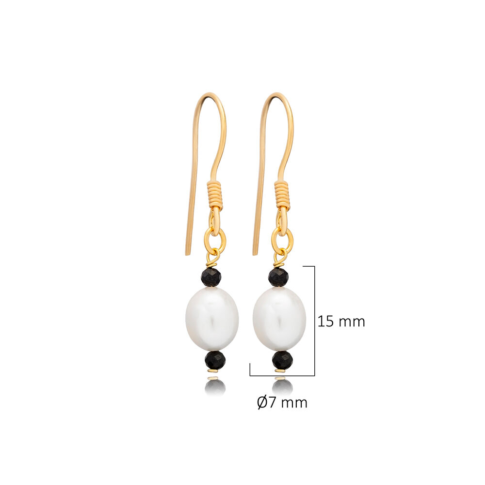 Pearl Design Wholesale 925 Sterling Silver Hook Earrings