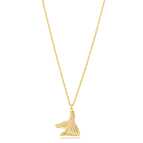 Anubis Symbol Silver Necklace in Egyptian Style Jewelry