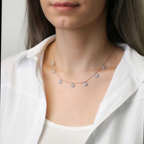 Minimalist Evil Eye Design Turkish Wholesale Handcrafted 925 Silver Necklace