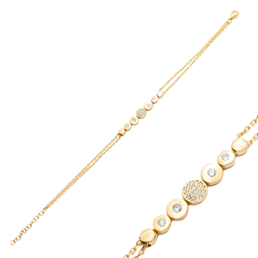 Round Charm Turkish Handmade Sterling Silver Bracelet