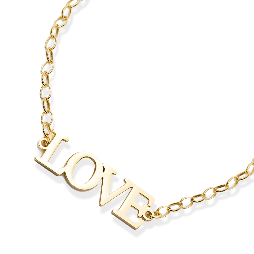 Love Letter Chain 925 Silver Charm Bracelet