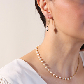 Pearl 925 Sterling Silver Hook Earrings