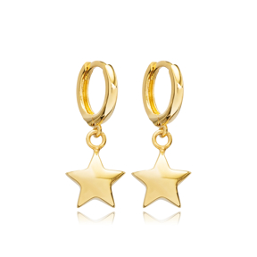 Bubble Star Dangle Earring Silver Jewelry