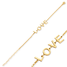 Love Letter Plain Silver Charm Bracelet