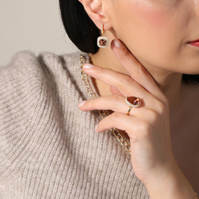 Square Zultanite Dangle Earrings