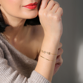 Love Letter Plain Charm Bracelet