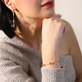Zultanite Round Silver Bracelet