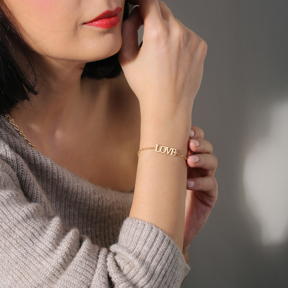 Love Letter 925 Silver Charm Bracelet
