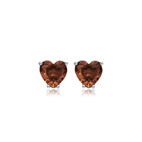 10x10 mm Heart Zultanite Stud Earrings