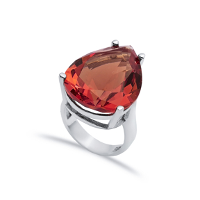 20x25 mm Pear Zultanite 925 Cluster Ring
