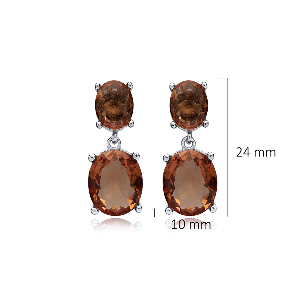 Zultanite Oval Cluster Earrings