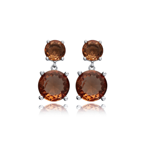Zultanite Round Cluster Earrings