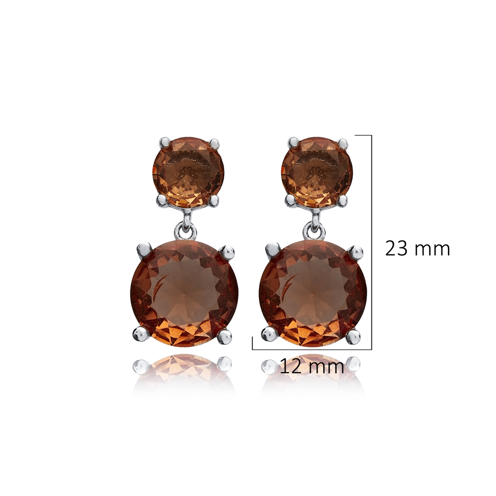 Zultanite Round Cluster Earrings