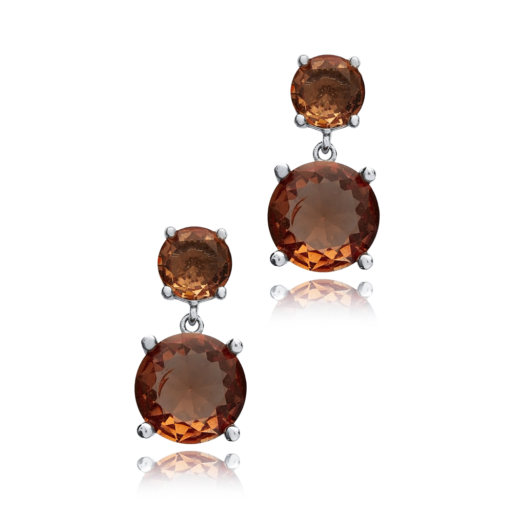 Zultanite Round Cluster Earrings