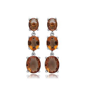 Oval Zultanite Cluster Earrings
