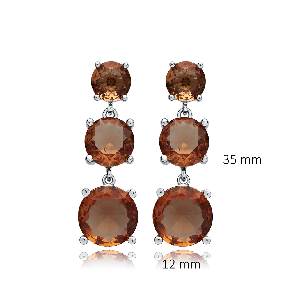 Round Zultanite Cluster Earrings