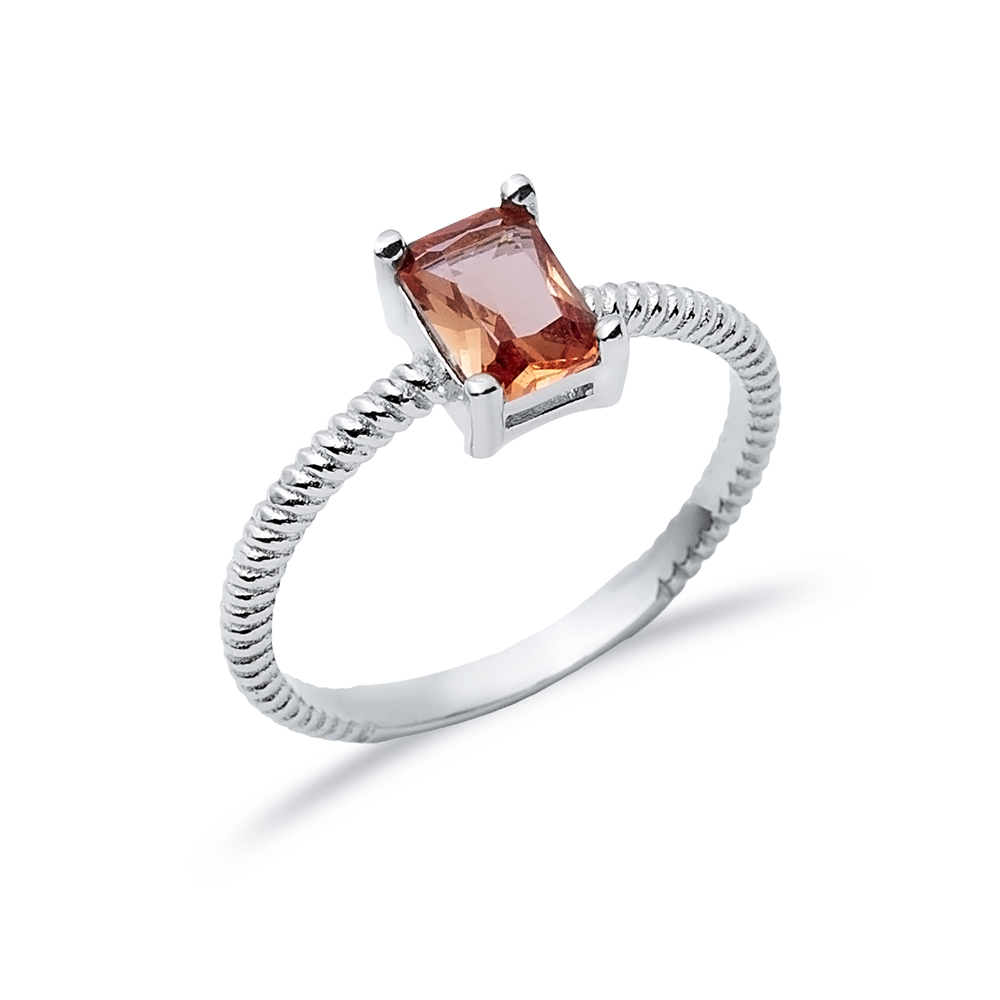 Rectangle Zultanite Ring Silver Jewelry