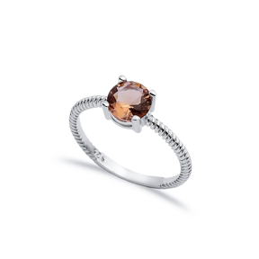 Round Zultanite Ring Silver Jewelry