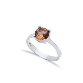 7 mm Round Ring Zultanite Silver Jewelry