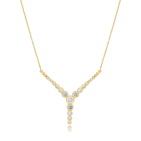 Y Design Dainty Wholesale Silver Necklace