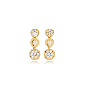 Minimalist Round Design 925 Stud Earrings